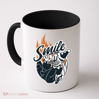 Smile Or Die Scary Clown Halloween Coffee Mug