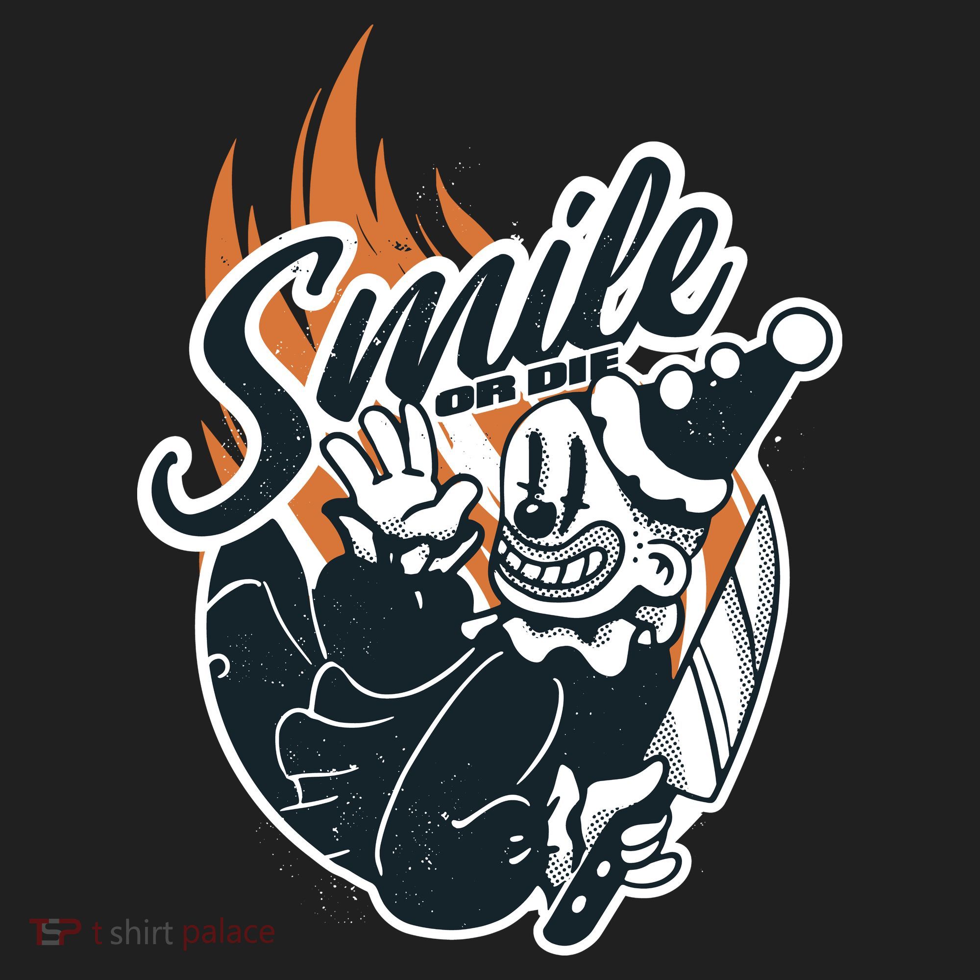 Smile Or Die Scary Clown Halloween Beanie