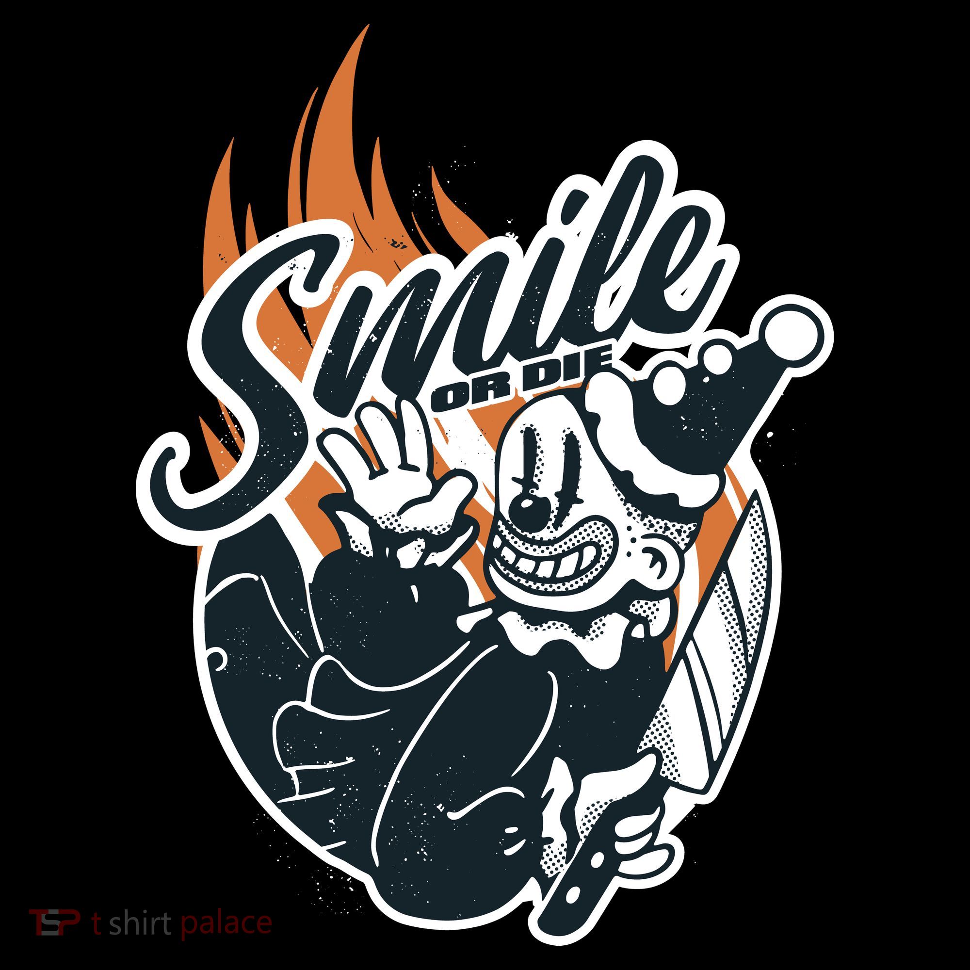 Smile Or Die Scary Clown Halloween Women's Hoodie