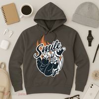 Smile Or Die Scary Clown Halloween Hoodie thumb 3