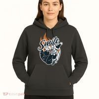 Smile Or Die Scary Clown Halloween Hoodie thumb 5