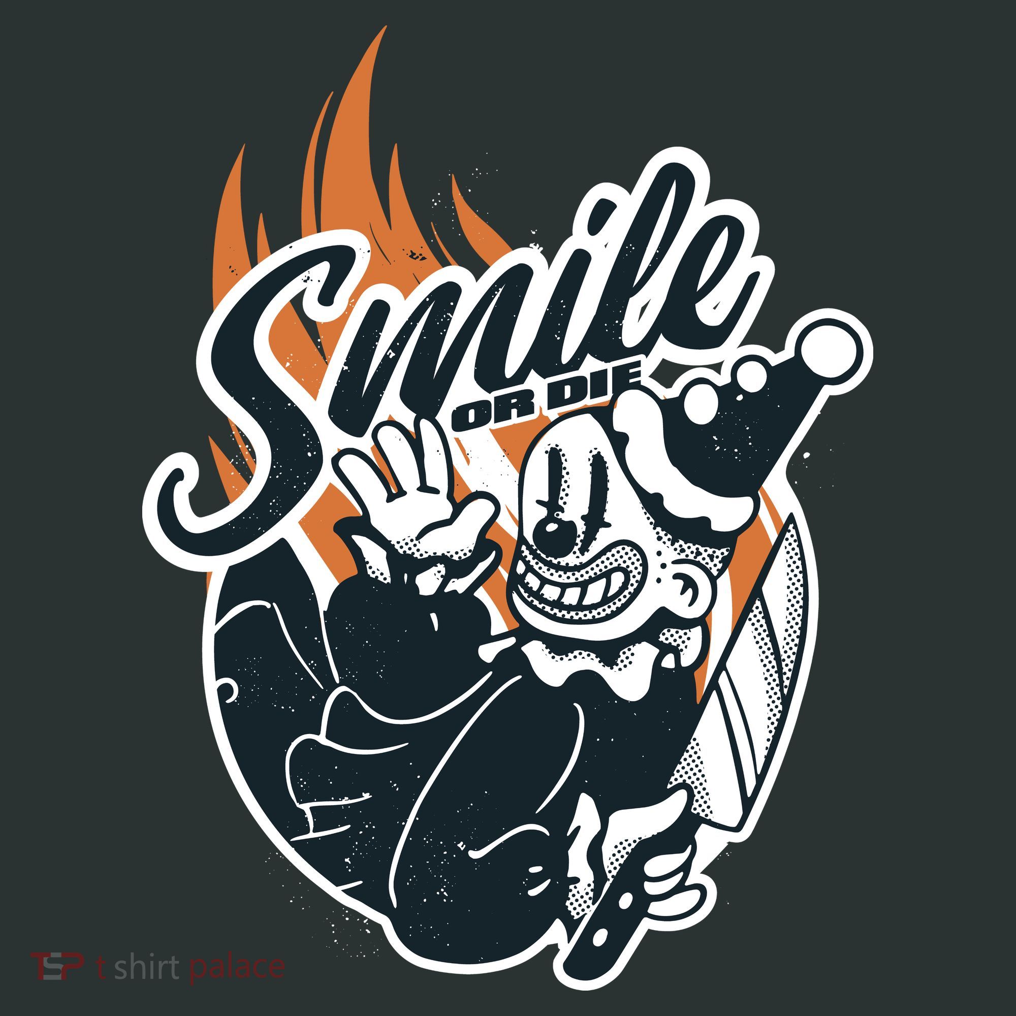 Smile Or Die Scary Clown Halloween Sweatshirt