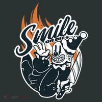 Smile Or Die Scary Clown Halloween T-Shirt thumb 7