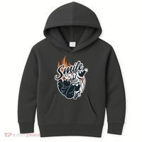 Smile Or Die Scary Clown Halloween Kids Hoodie thumb 0