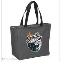 Smile Or Die Scary Clown Halloween Tote Bag thumb 2