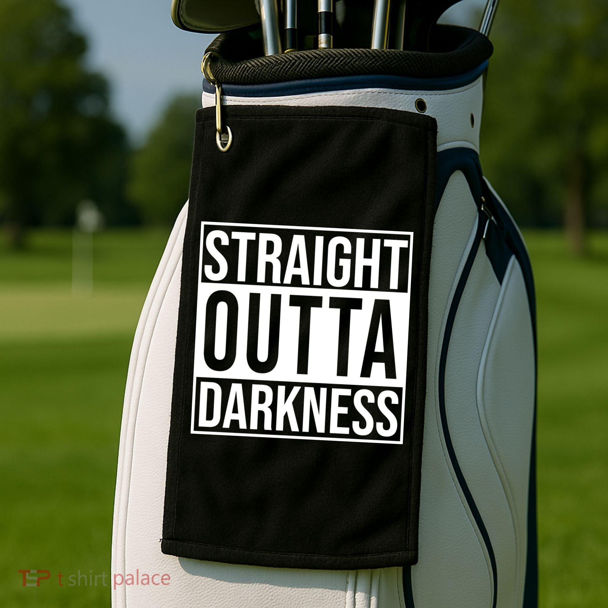 Straight Outta Darkness Golf Towel