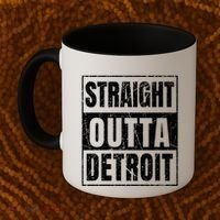 Straight Outta Detroit Michigan Great Gift Coffee Mug thumb 2