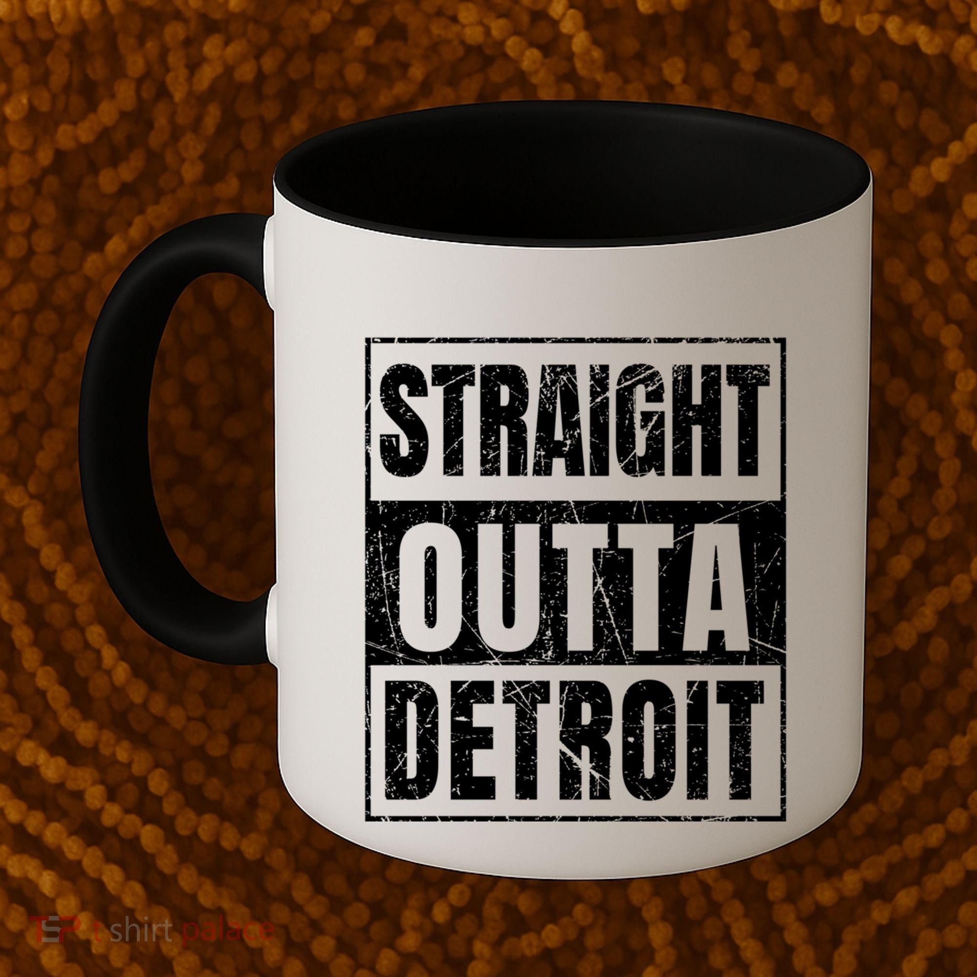 Straight Outta Detroit Michigan Great Gift Coffee Mug