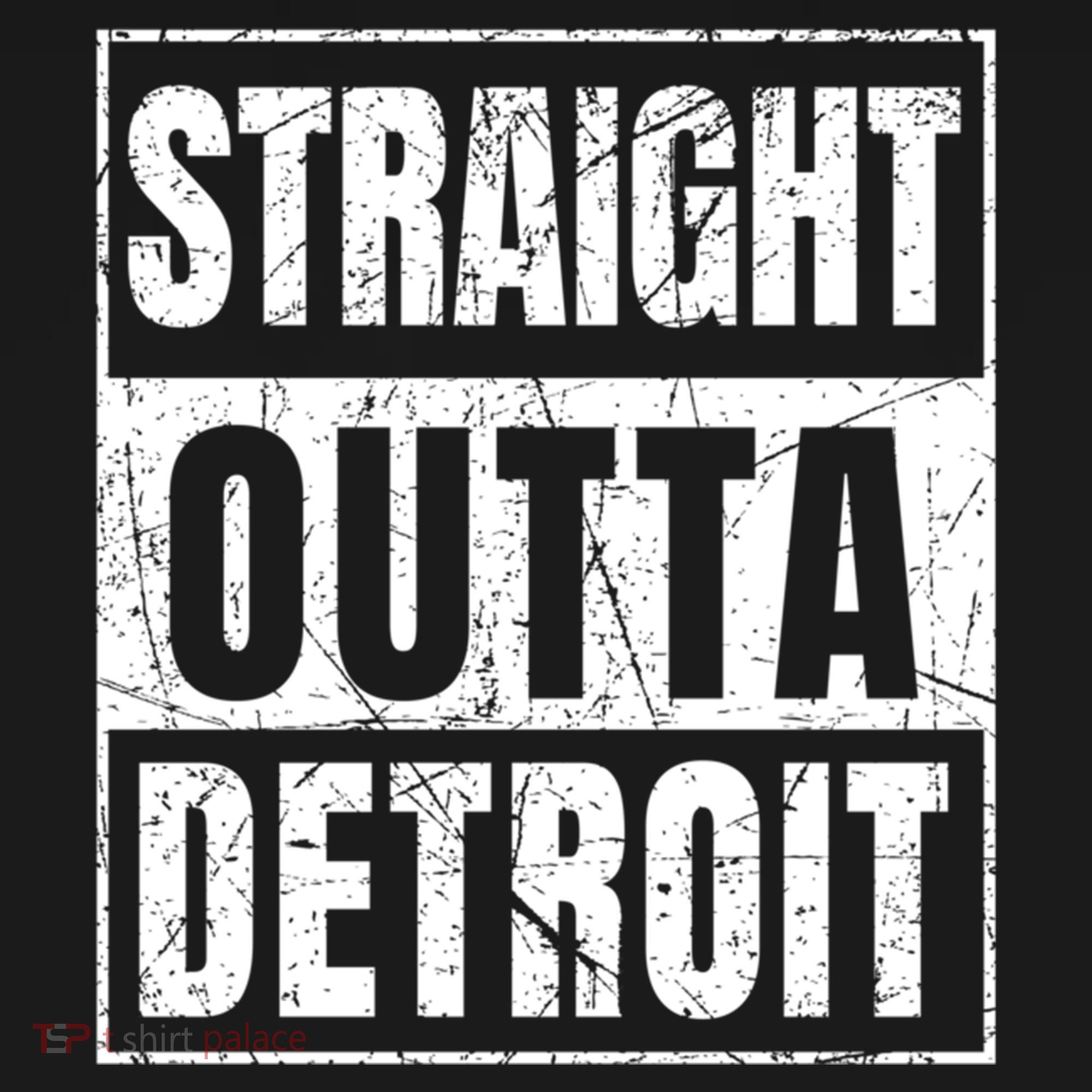 Straight Outta Detroit Michigan Great Gift Women's Hoodie