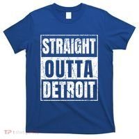 Straight Outta Detroit Michigan Great Gift T-Shirt thumb 0