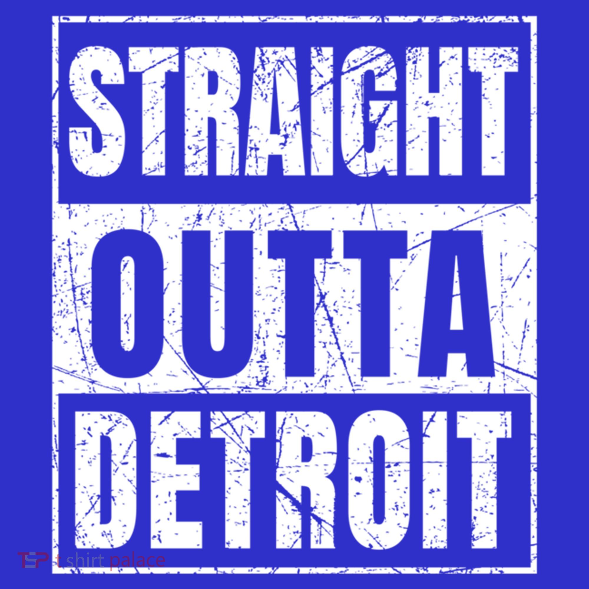 Straight Outta Detroit Michigan Great Gift Women's Tank Top