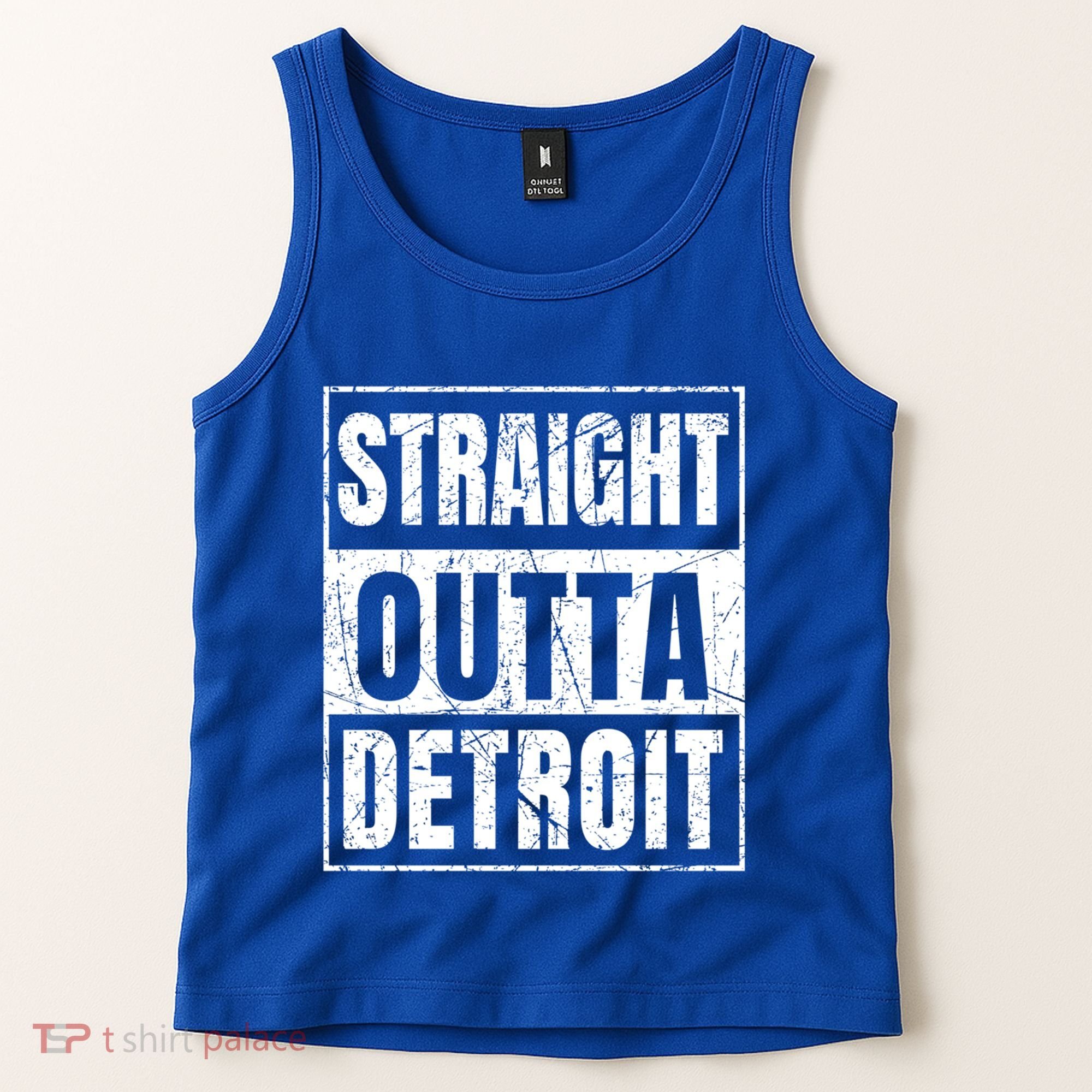 Straight Outta Detroit Michigan Great Gift Tank Top