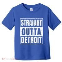 Straight Outta Detroit Michigan Great Gift Toddler T-Shirt thumb 0