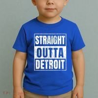 Straight Outta Detroit Michigan Great Gift Toddler T-Shirt thumb 2