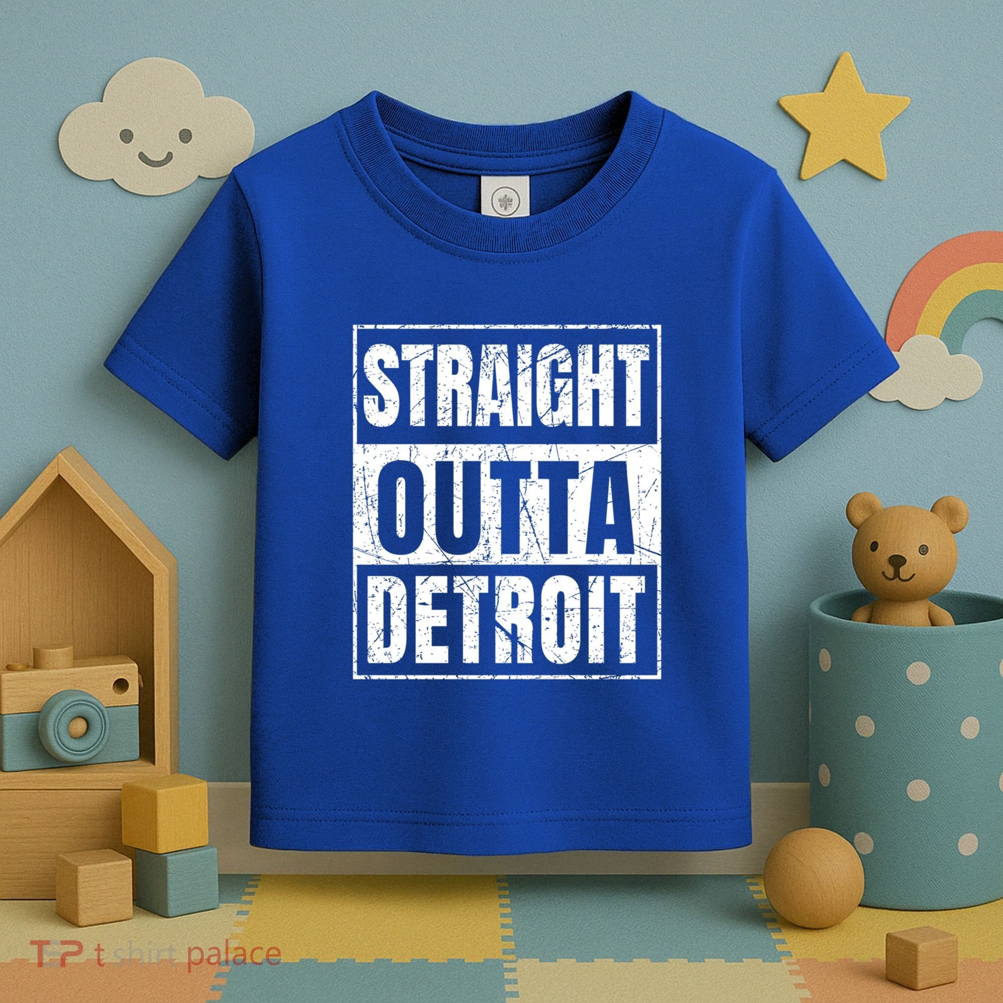 Straight Outta Detroit Michigan Great Gift Toddler T-Shirt