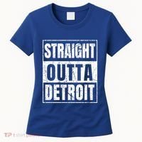 Straight Outta Detroit Michigan Great Gift Women's T-Shirt thumb 0