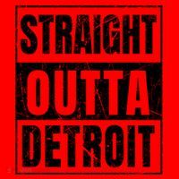 Straight Outta Detroit Michigan Great Gift Santa Hat thumb 1