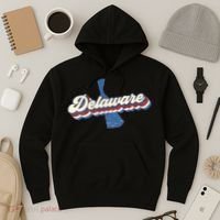 State Of Delaware Retro Logo Hoodie thumb 3