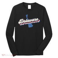 State Of Delaware Retro Logo Long Sleeve Shirt thumb 0