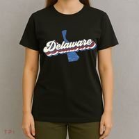 State Of Delaware Retro Logo T-Shirt thumb 4