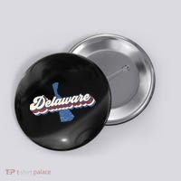 State Of Delaware Retro Logo Button thumb 0