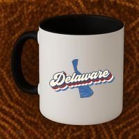 State Of Delaware Retro Logo Coffee Mug thumb 2