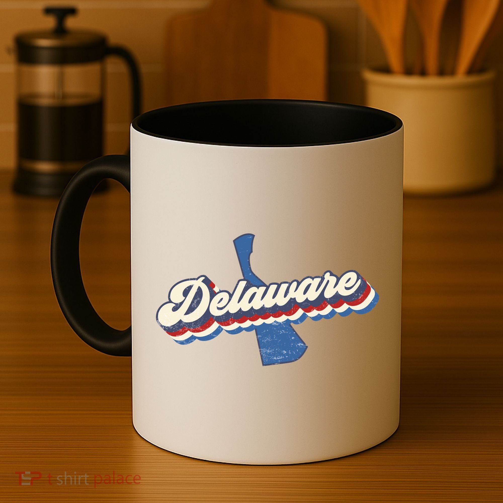 State Of Delaware Retro Logo Coffee Mug