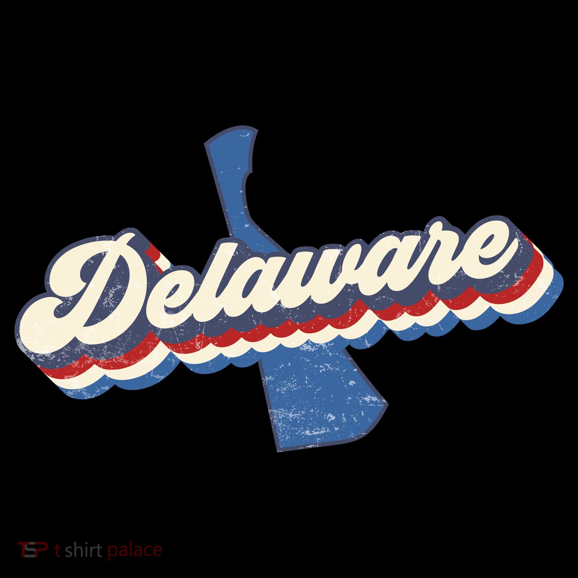 State Of Delaware Retro Logo Women's Hoodie