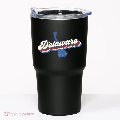 State Of Delaware Retro Logo Tumbler