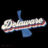 State Of Delaware Retro Logo Baby Bodysuit thumb 2