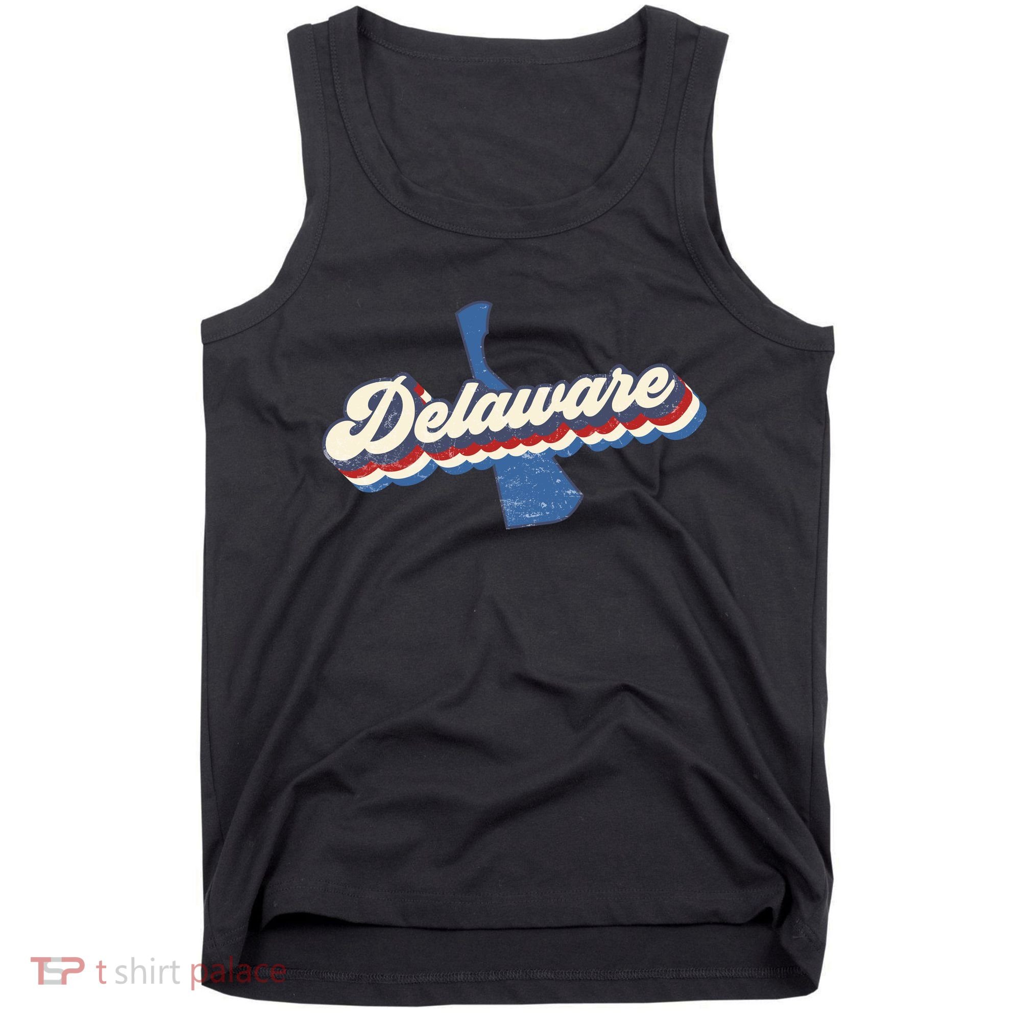 State Of Delaware Retro Logo Tank Top