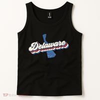 State Of Delaware Retro Logo Tank Top thumb 2