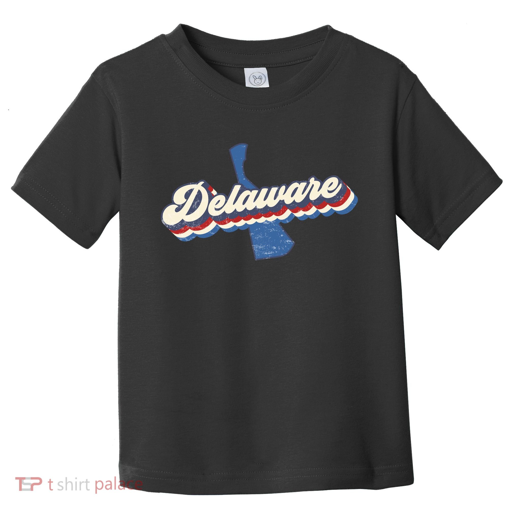 State Of Delaware Retro Logo Toddler T-Shirt