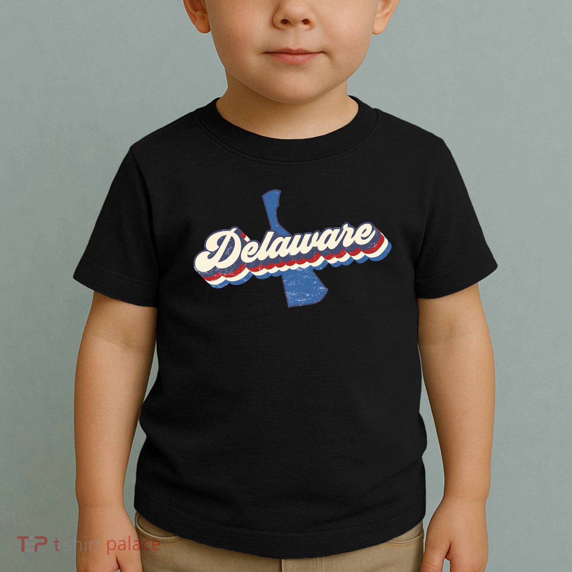 State Of Delaware Retro Logo Toddler T-Shirt