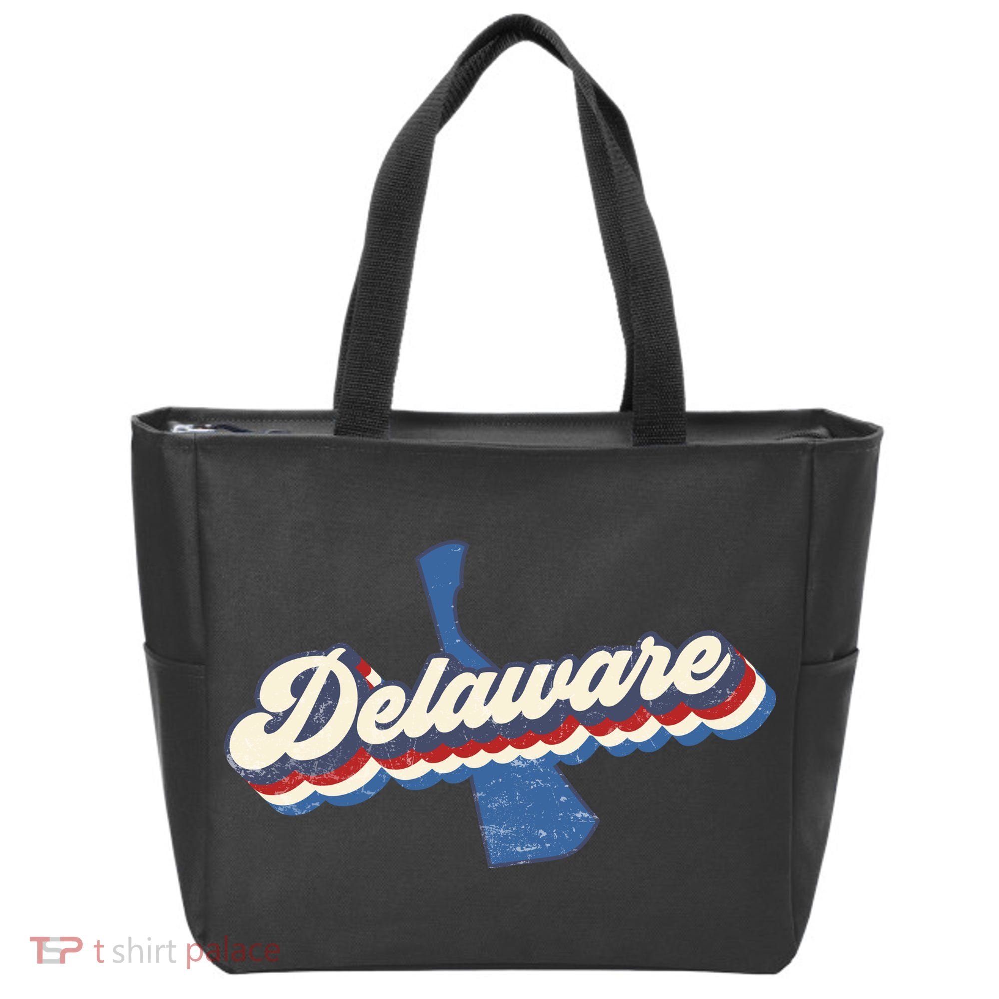 State Of Delaware Retro Logo Tote Bag
