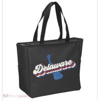 State Of Delaware Retro Logo Tote Bag thumb 2