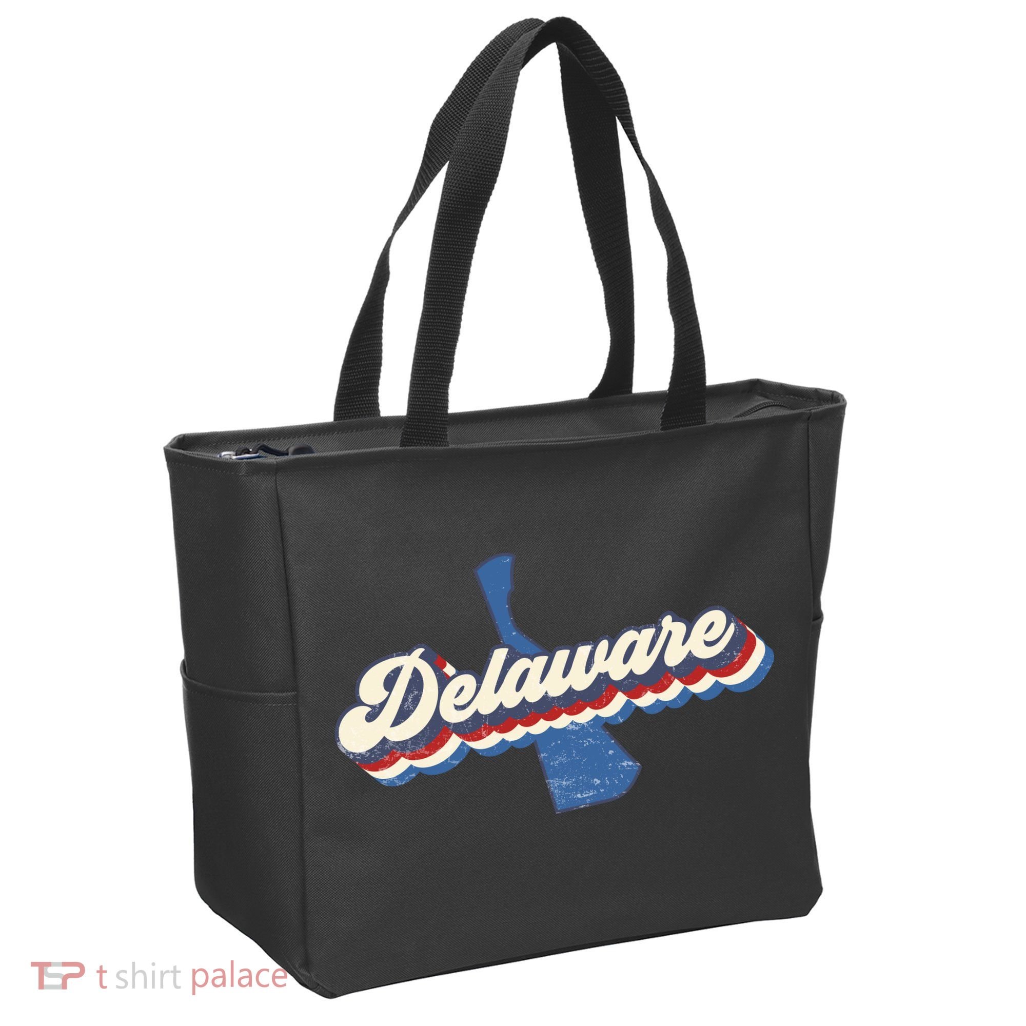 State Of Delaware Retro Logo Tote Bag