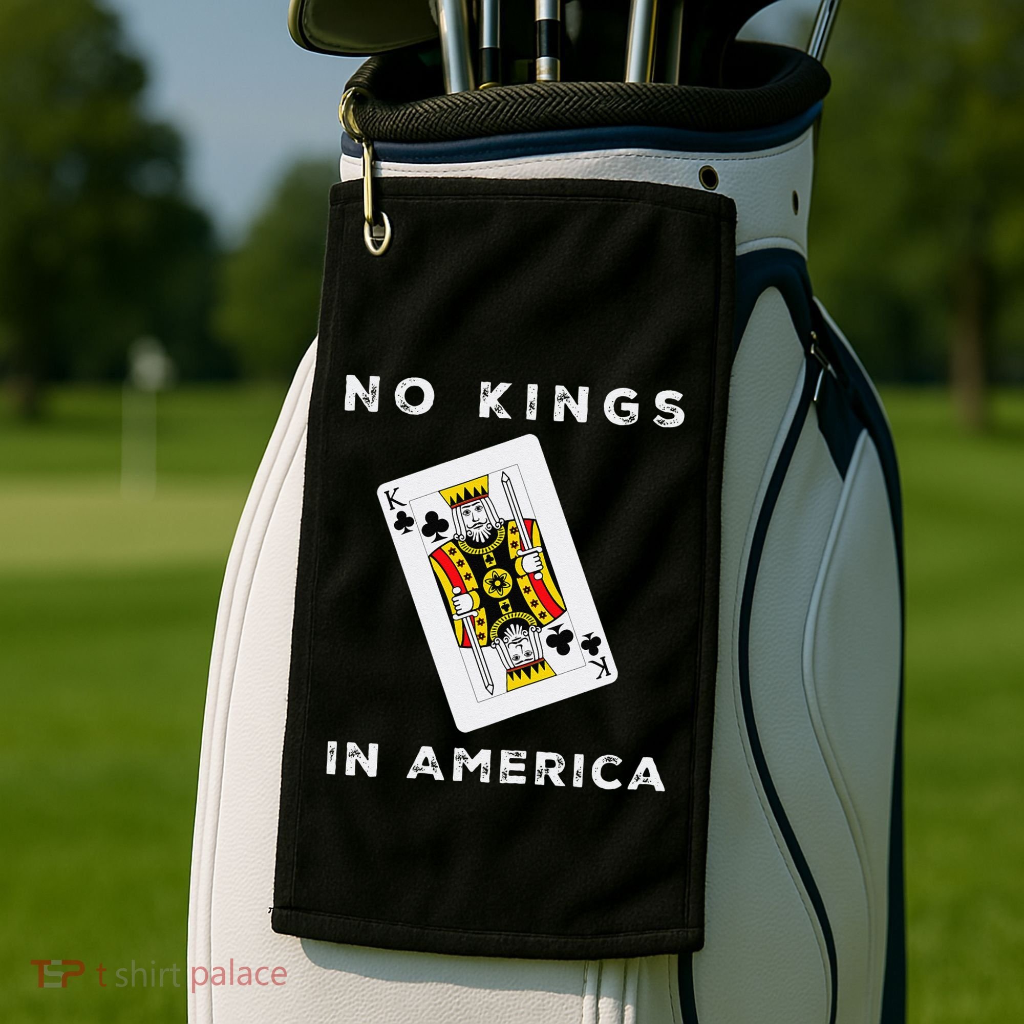 Save Our Democracy No Kings In America Statement Golf Towel