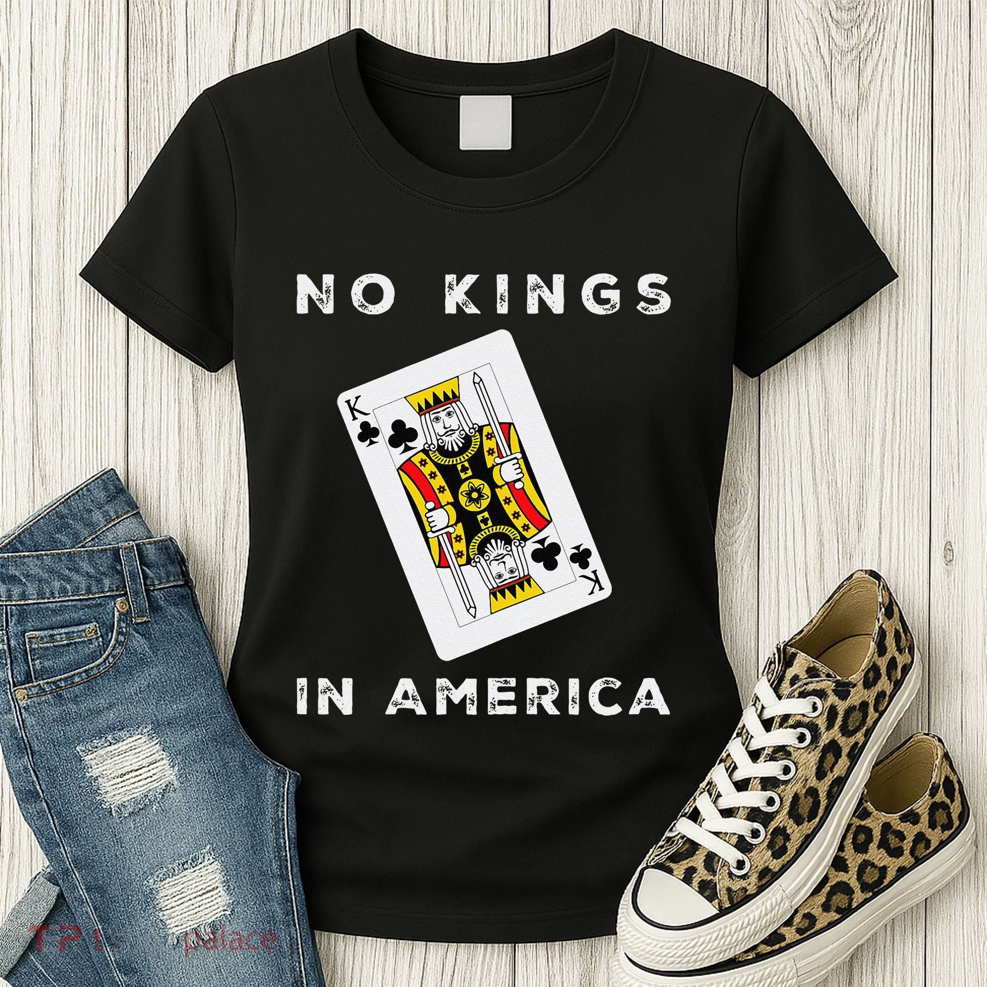 Save Our Democracy No Kings In America Statement Women's T-Shirt