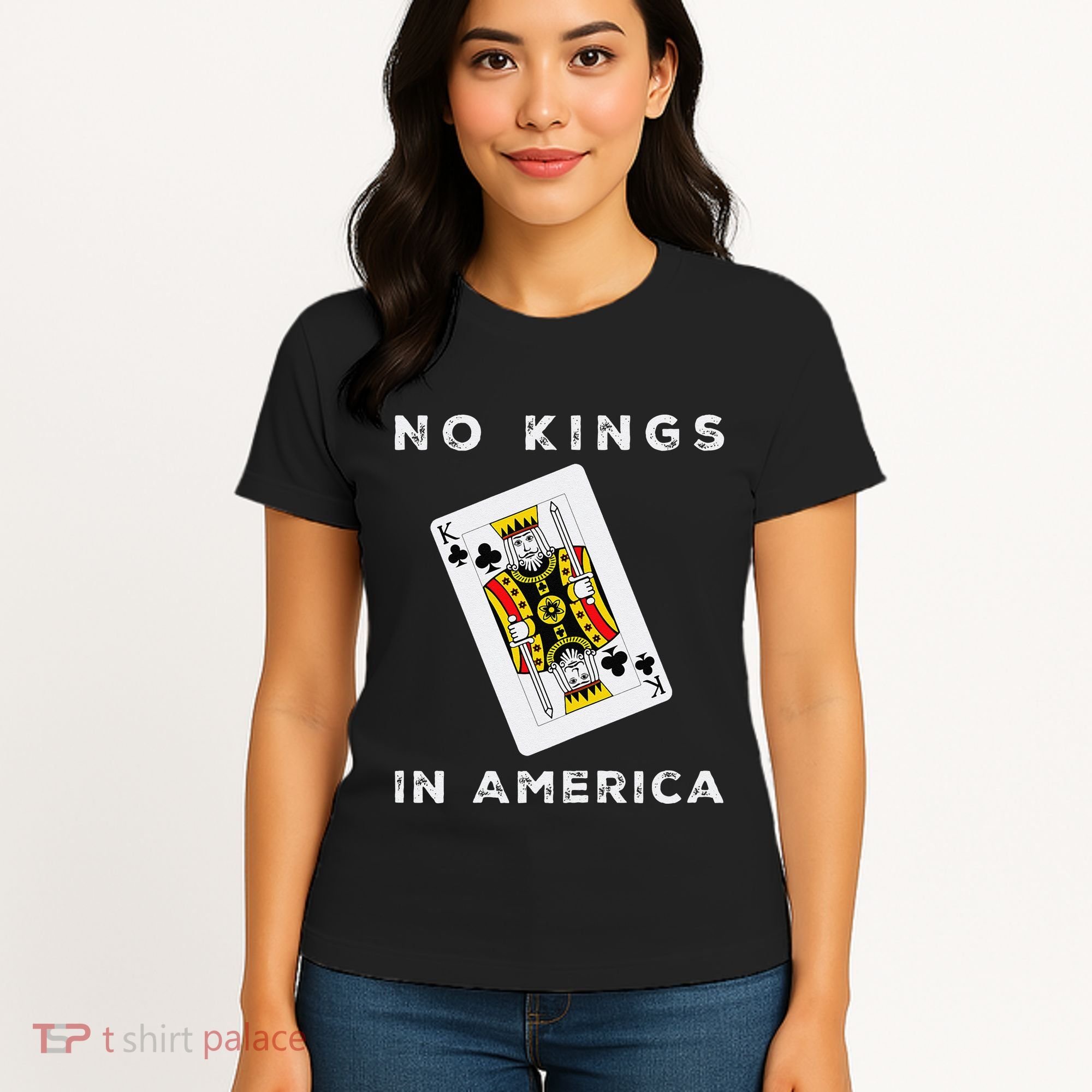 Save Our Democracy No Kings In America Statement Women's T-Shirt