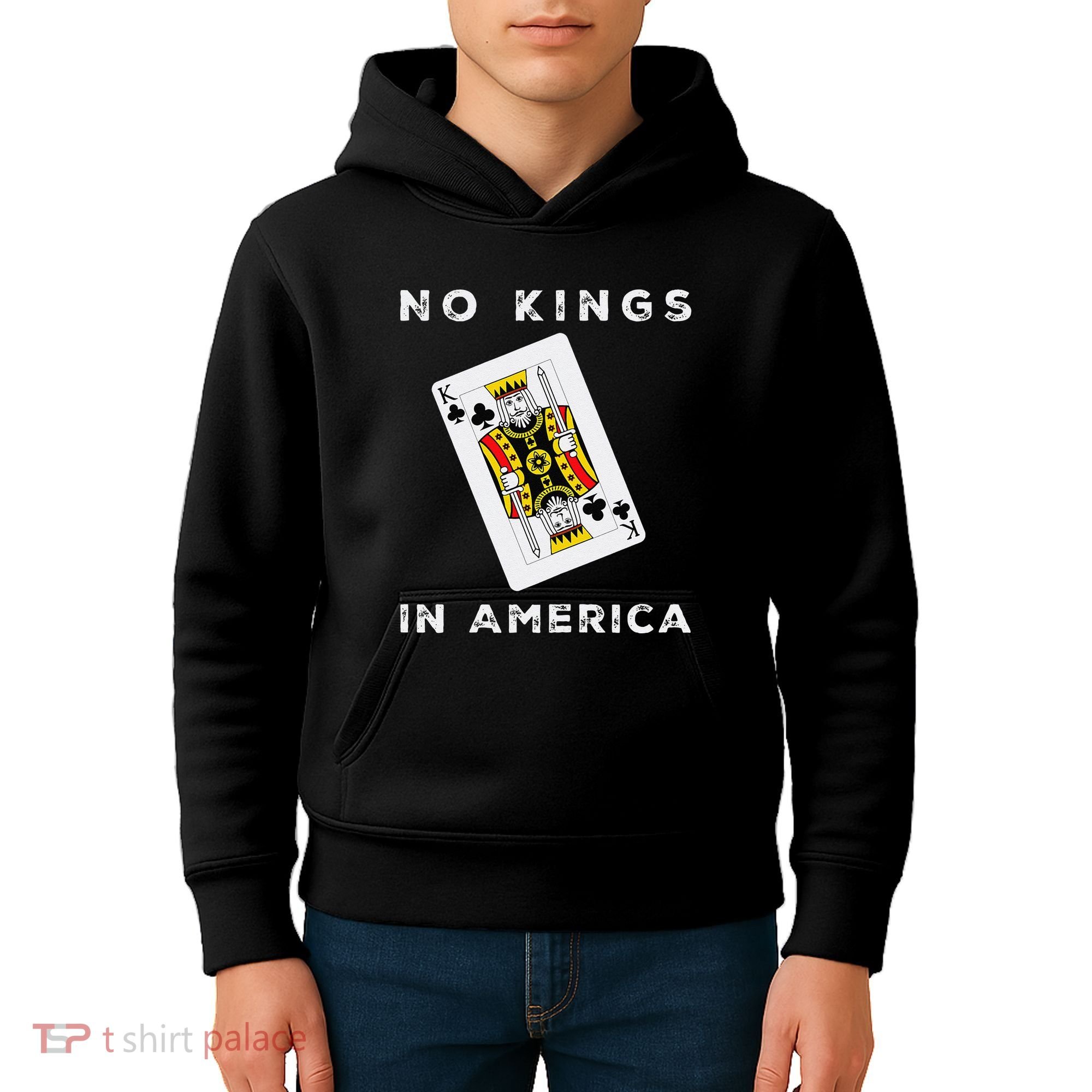 Save Our Democracy No Kings In America Statement Kids Hoodie