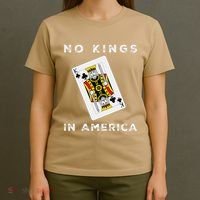 Save Our Democracy No Kings In America Statement T-Shirt thumb 4