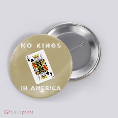 Save Our Democracy No Kings In America Statement Button
