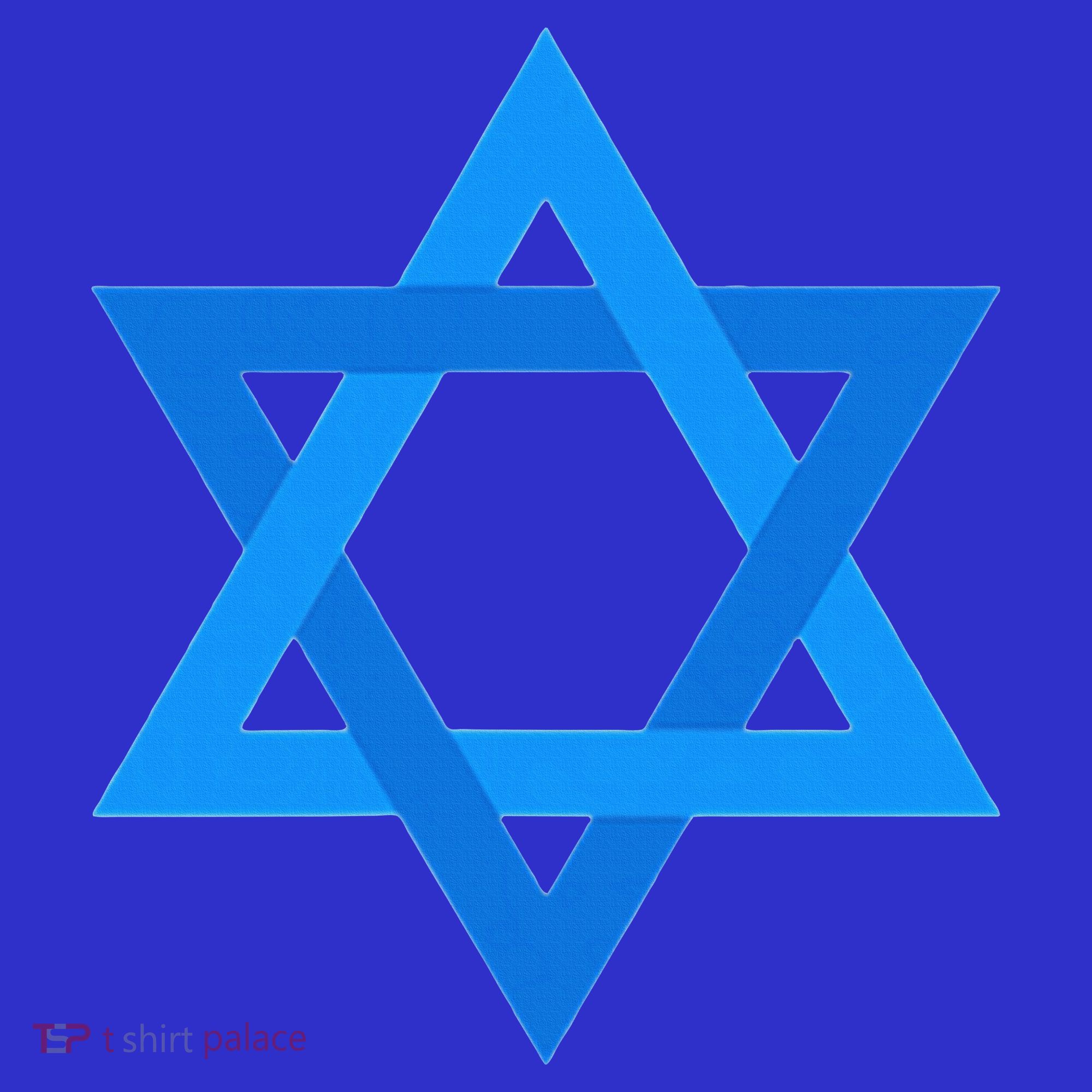 Star Of David Israel Flag Jewish Symbol Long Sleeve Shirt