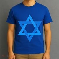 Star Of David Israel Flag Jewish Symbol T-Shirt thumb 3