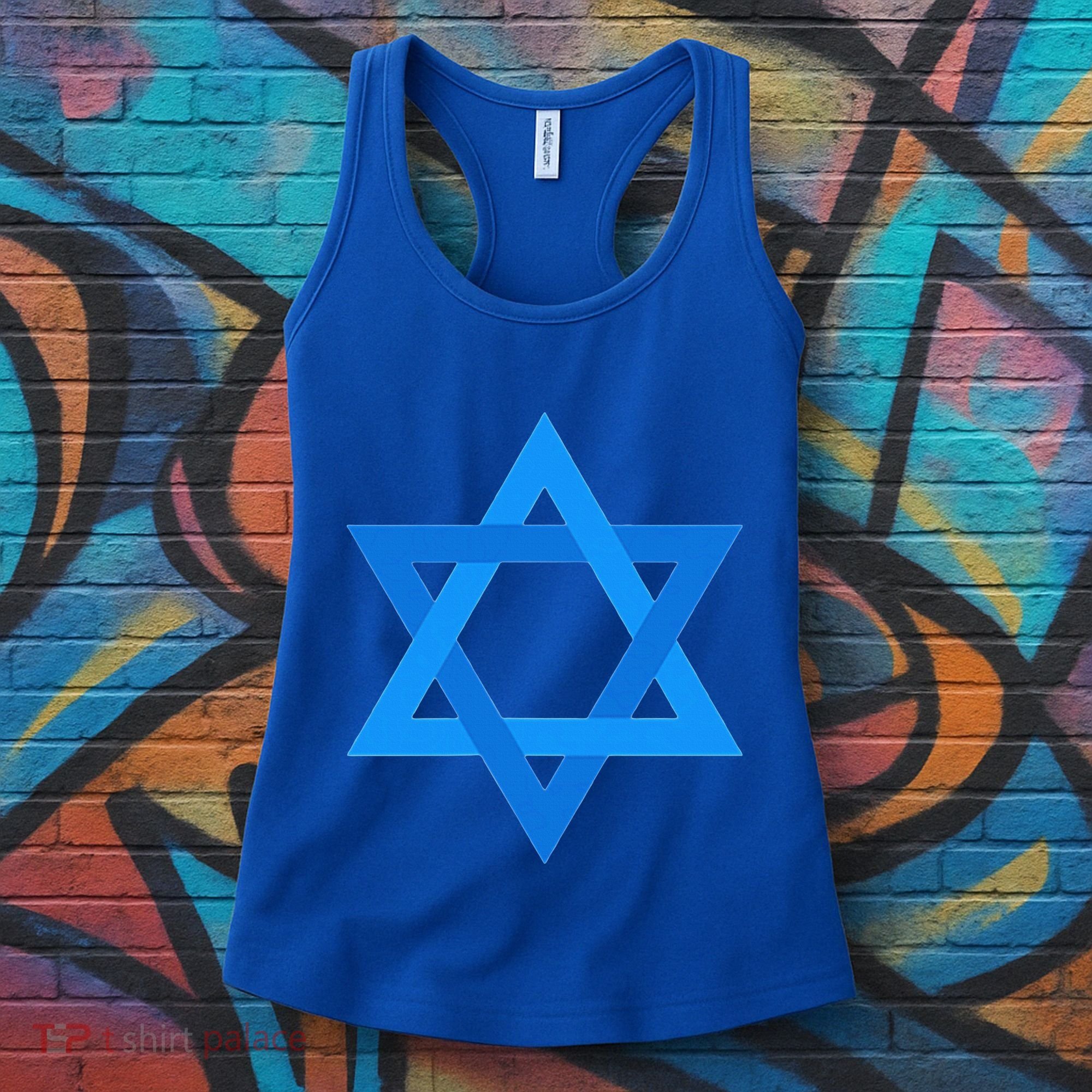 Star Of David Israel Flag Jewish Symbol Women's Tank Top