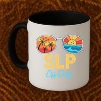SLP Off Duty Sunglasses Happy Last Day Of School Summer Coffee Mug thumb 2