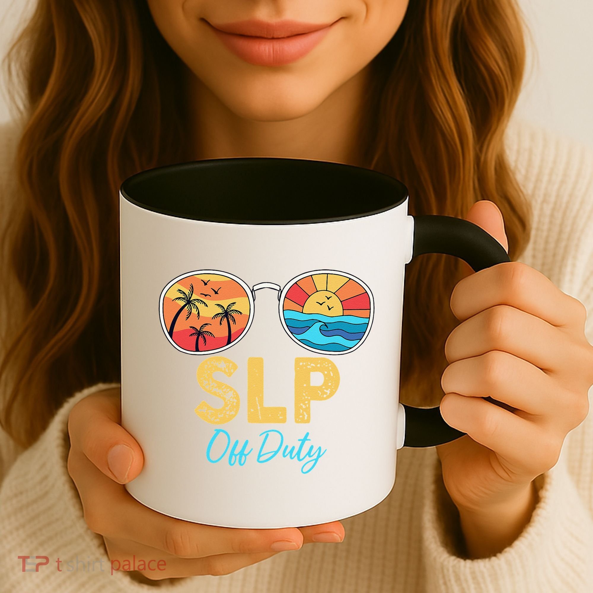 SLP Off Duty Sunglasses Happy Last Day Of School Summer Coffee Mug