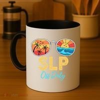 SLP Off Duty Sunglasses Happy Last Day Of School Summer Coffee Mug thumb 4