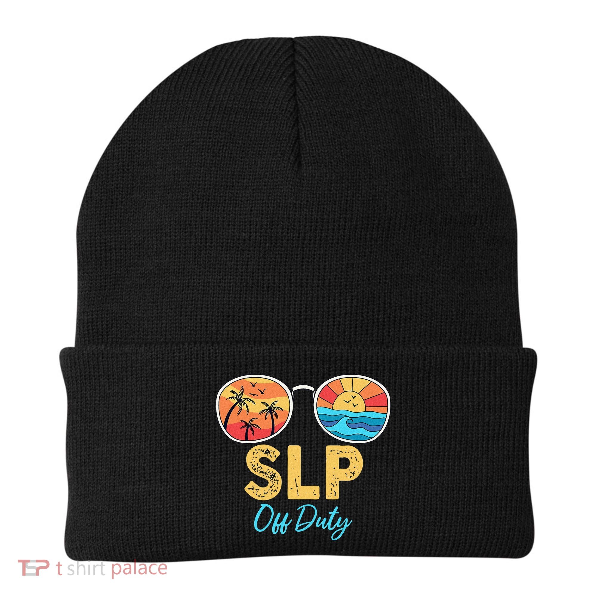 SLP Off Duty Sunglasses Happy Last Day Of School Summer Beanie
